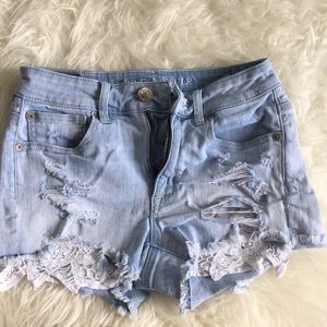 Hi Rise American Eagle Jean Shorts